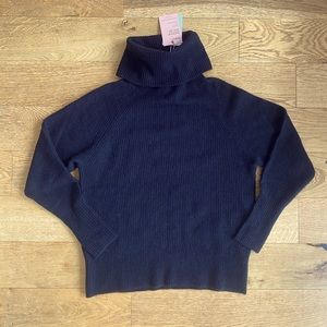 NWT baby alpaca wool turtleneck sweater black